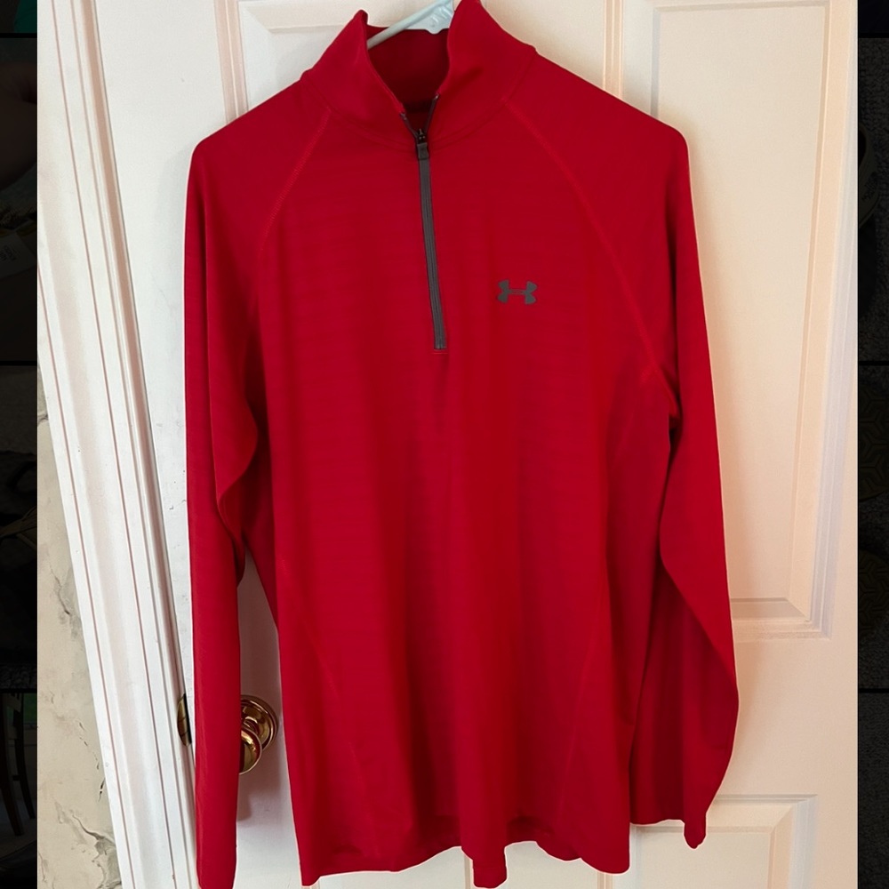 Men’s Red Under Armour Quarter Zip